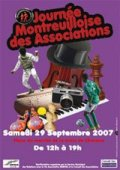 Affiche : Samedi 29 septembre 2007 - Journée des Associations - Montreuil-sous-Bois (F-93100)