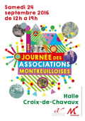 Samedi 24 septembre 2016 - Fête des Associations - place du marché de la Croix de Chavaux - Montreuil-sous-Bois (F-93100)