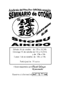 Training course: October 30th & 31st - November 01st, 2004 - AIKIDO - GIRONA (E-17)