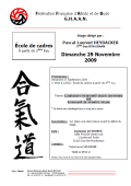 Stage: El 29 de noviembre de 2009 - AIKIDO - ISSY-LES-MOULINEAUX (F-92130)