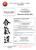 Training course: Mai 29th, 2011 - AIKIDO - ISSY-LES-MOULINEAUX (F-92130)