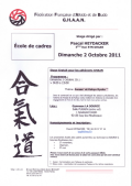 Training course: October 02nd, 2011 - AIKIDO - ISSY-LES-MOULINEAUX (F-92130)