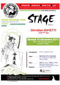 Stage : 10 décembre 2011 - AIKIDO - PARIS (F-75012) - Christian GAYETTI ( 7e dan - FFAB - CEN )