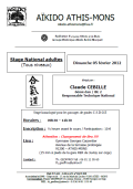 Stage GHAAN : 05 février 2012 - AIKIDO - ATHIS-MONS (F-91200)