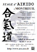 Stage ARZ : 11 & 12 février 2012 - AIKIDO - MONTREUIL (F-93100)