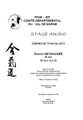 Training course: February 19th, 2012 - AIKIDO - CHARENTON-LE-PONT (F-94220)