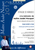 Training course: March 25th, 2012 - AIKIDO - YERRES (F-91330) - TRAINING COURSE IN THE MEMORY OF MASTER ANDRE-NOCQUET