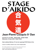 Training course: Jean-Pierre COCQUIO ( 5o dan ) - El 31 de mayo y el 01 de junio de 2014 - AIKIDO - NOISY-LE-SEC (F-92130)