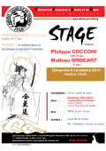 Stage : Philippe COCCONI ( 5e dan - FFAB - CER ) - 09 novembre 2014 - AIKIDO - PARIS (F-75014)