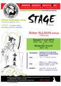 Stage : 11 & 12 avril 2015 - AIKIDO - PARIS (F-75014) - Didier ALLOUIS ( 6e dan - FFAB - CEN )