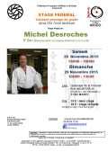 Training course: November 28th & 29th, 2015 - AIKIDO - MASSY (F-91300) - Michel DESROCHES ( 6th dan - GHAAN - RTN )