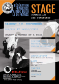 Stage : 12 décembre 2015 - AIKIDO - PARIS (F-75013) - Béatrice BARRERE ( 5e dan ) - Youlika MICHALSKI ( 4e dan )