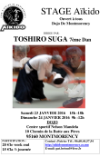 Training course: January 23rd & 24th, 2016 - AIKIDO - MONTMORENCY (F-95160) - SUGA Toshiro Shihan ( 6th dan Aïkikaï - 7e dan CSDGE )