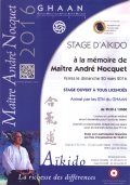 Stage : 20 mars 2016 - AIKIDO - YERRES (F-91330) - STAGE A LA MEMOIRE DE MAITRE ANDRE-NOCQUET