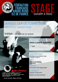 Stage : 01 octobre 2016 - AIKIDO - PARIS (F-75012) - Jean-Claude JOANNES ( 7e dan - FFAB - CEN 