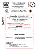 Training course: 15th January 2017 - AIKIDO - MASSY (F-91300) - Thierry GEOFFROY ( 4th dan - GHAAN - ACTM )