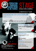 Training course: 29th January 2017 - AIKIDO - PARIS (F-75013) - Jean-Marc CHAMOT ( 6th dan - FFAB )