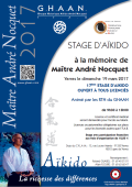 Stage : 19 mars 2017 - AIKIDO - YERRES (F-91330) -STAGE A LA MEMOIRE DE MAITRE ANDRE-NOCQUET