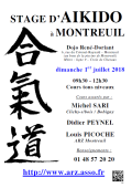 Stage : 01 juillet 2018 - AIKIDO - MONTREUIL (F-93100)