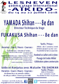 Training course: From 14th till 22nd of July, 2018 - AIKIDO / IAIDO - LESNEVEN (F-29) - YAMADA Yoshimitsu Shihan ( 8th dan )