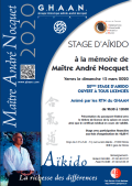 Seminario: El 15 de marzo de 2020 - AIKIDO - YERRES (F-91330) - SEMINARIO A LA MEMORIA DE MAESTRO ANDRE-NOCQUET